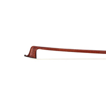  NeoTek Solo Carbon Fiber Hybrid viola bow tip, featuring round stick with Brazilwood veneer and white horsehair