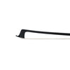 NeoTek Carbon Composite viola bow tip, featuring black matte finish stick and white horsehair