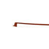 Forte Brazilwood Plus viola bass bow tip, featuring octagonal stick and white horsehair