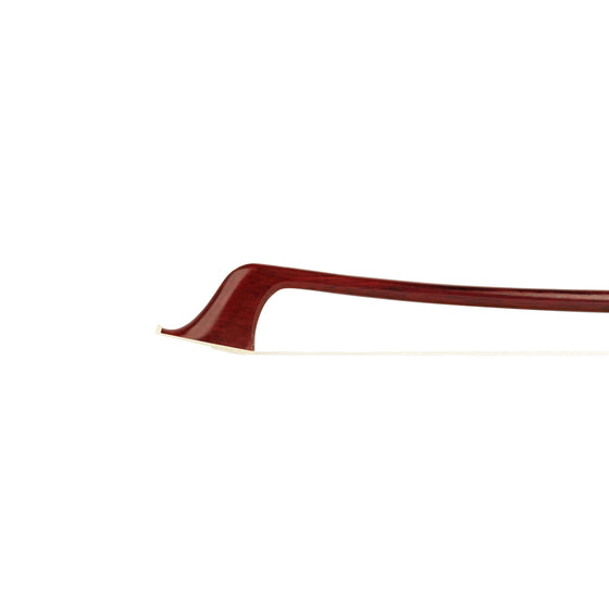 Forte Brazillwood German style bass bow tip and white horsehair