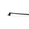 NeoTek Carbon Composite violin bow tip, featuring black matte finish stick and white horsehair