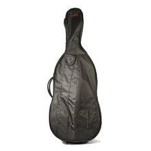  Cantana Essential Cello Bag front view bow holder accessory pocket handle black