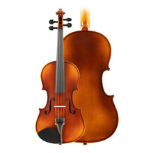  Lombardo "AVANCÉ II" Violin Top & Back, featuring Solid Spruce Top, Ebony fittings, Prelude strings, carbon fiber tailpiece and Solid Maple back