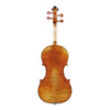 LOMBARDO "Cannone" Guarneri Violin Back, copy of Guarneri Del Gesu Cannone, featuring antique varnish, Rosewood fittings, and Solid flamed Maple back
