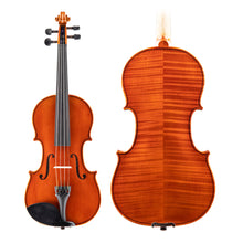  Lombard "Soloist II" Violin Top & Back, featuring Solid Spruce with tight grains, Ebony fittings, Dominant strings, carbon fiber tailpiece and Solid flamed Maple back